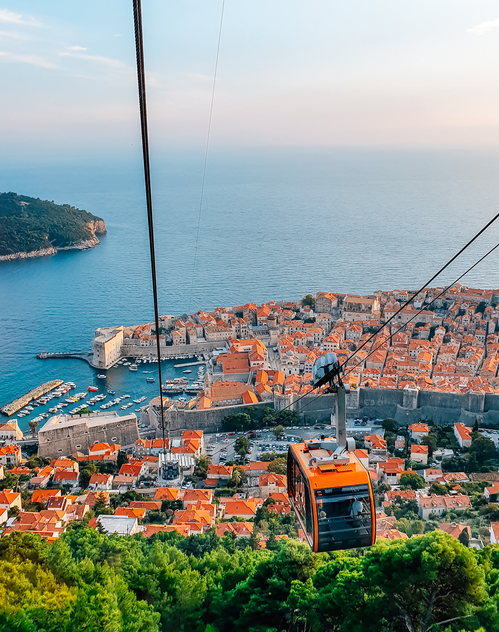 Cable Car in Dubrovnik Croatia
