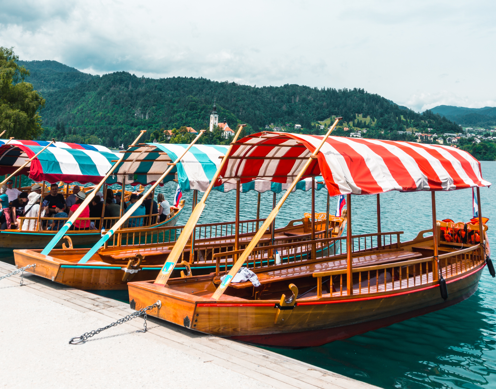 Lake Bled pletna boat, Slovenia