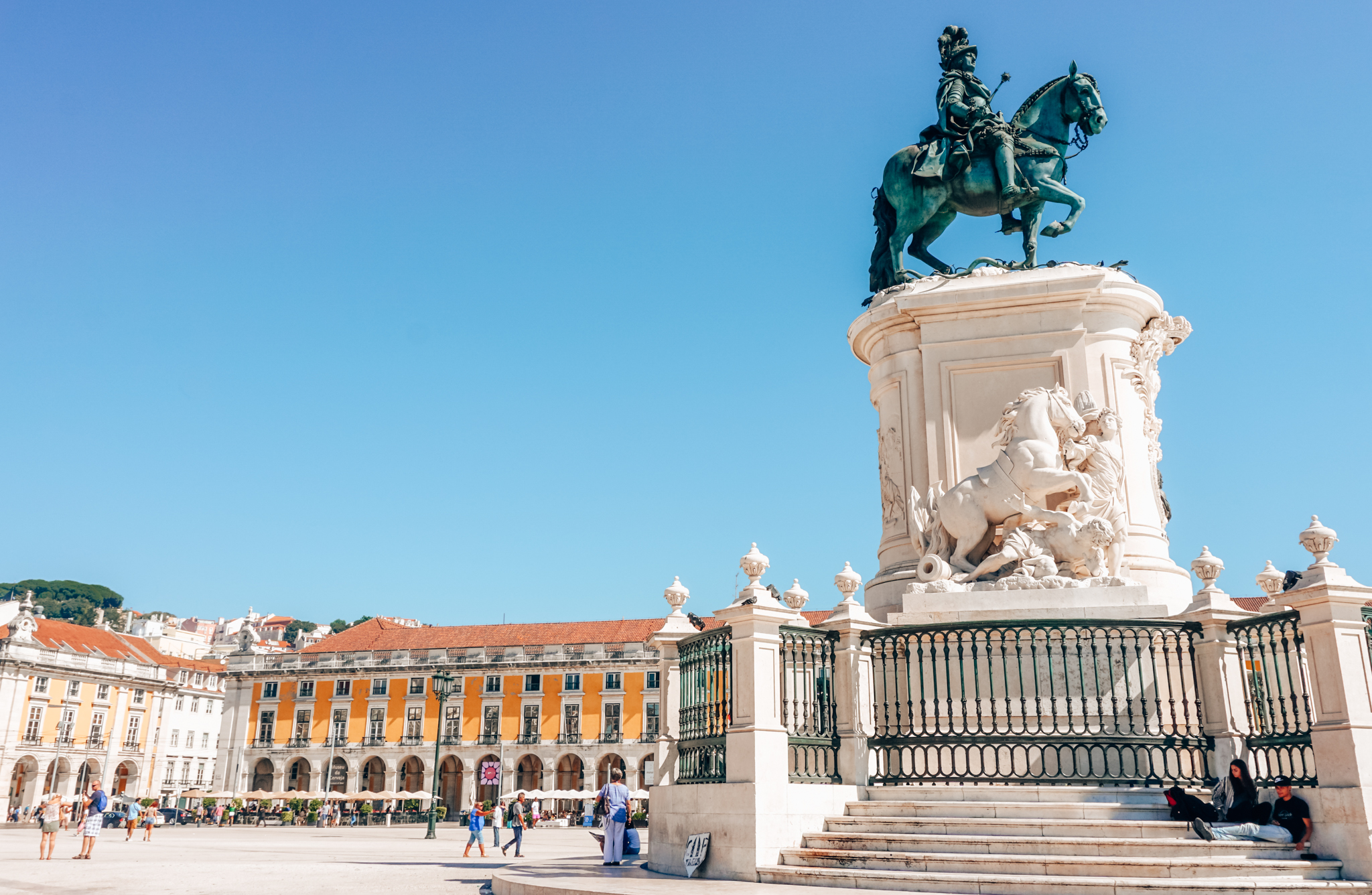 statue of King Joseph I in Lisbon