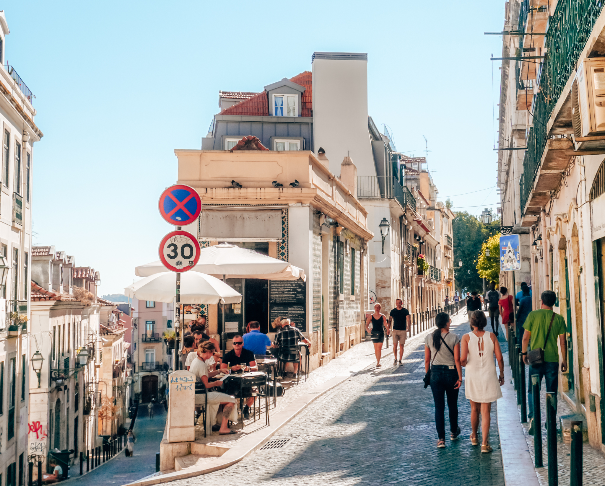 Bairro Alto street in Lisbon