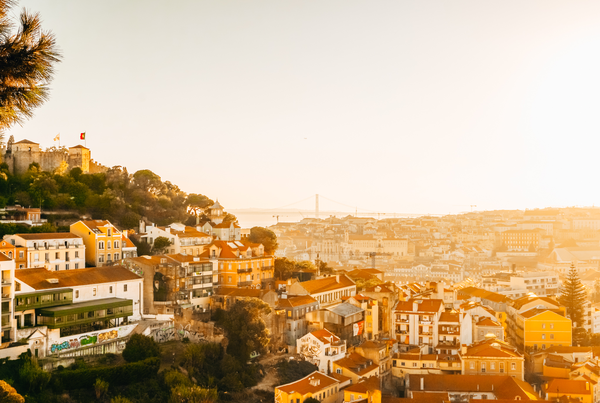 Views over Lisbon from Miradouro da Graça