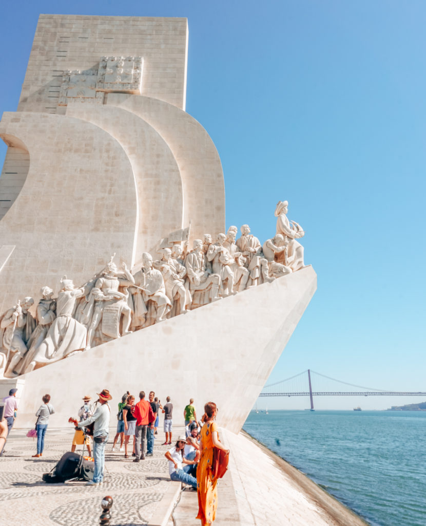 Monument to the Discoveries (west side) in Lisbon
